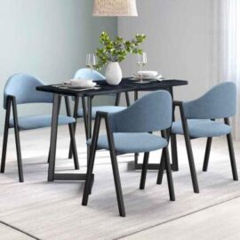 Nova Black Metal Dining Table