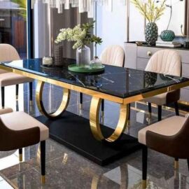 The Opulence Metal Dining Table